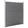 Fence set 5 square + 1 oblique WPC gray 965x186 cm by vidaXL, fence panels - Ref: Foro24-3053237, Price: 1,00 €, Discount: %