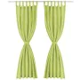 Micro-satin curtains with loops, 2 units, 140x175cm, green. by vidaXL, Curtains and curtains - Ref: Foro24-132222, Price: 22,...