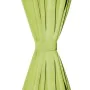 Micro-satin curtains with loops, 2 units, 140x175cm, green. by vidaXL, Curtains and curtains - Ref: Foro24-132222, Price: 22,...