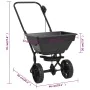 PVC and steel salt spreader hand cart 92x46x70 cm 15 L by vidaXL, Spreaders - Ref: Foro24-142965, Price: 65,51 €, Discount: %