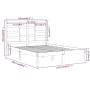 Graues Massivholzbettgestell King Size 150x200 cm von vidaXL, Betten und Lattenroste - Ref: Foro24-3105802, Preis: 175,92 €, ...