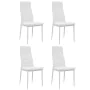 Dining chairs 4 units white synthetic leather by vidaXL, dining chairs - Ref: Foro24-246190, Price: 153,31 €, Discount: %