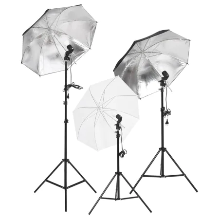 Studio lighting set with tripods and umbrellas by vidaXL, Flashes and studio lighting - Ref: Foro24-190233, Price: 101,14 €, ...