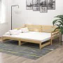 Abnehmbares Schlafsofa aus massivem Kiefernholz 2x(90x200) cm von vidaXL, Betten und Lattenroste - Ref: Foro24-806955, Preis:...