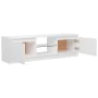 Mueble para TV con luces LED blanco 120x30x35,5 cm de vidaXL, Muebles TV - Ref: Foro24-804283, Precio: 75,70 €, Descuento: %