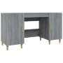 Escritorio de madera contrachapada gris Sonoma 140x50x75 cm de vidaXL, Escritorios - Ref: Foro24-817550, Precio: 111,90 €, De...