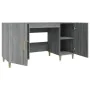 Escritorio de madera contrachapada gris Sonoma 140x50x75 cm de vidaXL, Escritorios - Ref: Foro24-817550, Precio: 111,90 €, De...