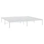 Bettgestell aus weißem Metall, 200 x 200 cm von vidaXL, Betten und Lattenroste - Ref: Foro24-350920, Preis: 91,08 €, Rabatt: %