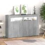 Sideboard mit LED-Leuchten in Sonoma-Grau 115,5x30x75 cm von vidaXL, Sideboards - Ref: Foro24-815733, Preis: 120,41 €, Rabatt: %