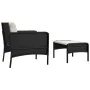 Garden furniture set 2 pieces and black synthetic rattan cushions by vidaXL, Garden sets - Ref: Foro24-319678, Price: 114,71 ...