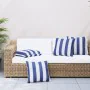 Cushions 4 units blue and white striped fabric 60x60 cm by vidaXL, Cushions - Ref: Foro24-360418, Price: 53,41 €, Discount: %