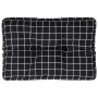 Cushion for pallets black checkered fabric 50x40x12 cm by vidaXL, Cushions for chairs and sofas - Ref: Foro24-360551, Price: ...