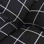 Cushion for pallets black checkered fabric 50x40x12 cm by vidaXL, Cushions for chairs and sofas - Ref: Foro24-360551, Price: ...