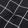 Garden bench cushion in black checkered Oxford fabric 150x50x3cm by vidaXL, Cushions for chairs and sofas - Ref: Foro24-36115...