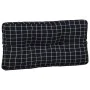 Pallet cushions 3 pieces black checkered fabric by vidaXL, Cushions for chairs and sofas - Ref: Foro24-360771, Price: 93,55 €...