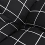 Low back chair cushions 6 pcs black plaid fabric by vidaXL, Cushions for chairs and sofas - Ref: Foro24-360343, Price: 113,62...