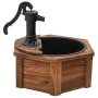 Wasserbrunnen mit Pumpe aus massivem Tannenholz 57x57x53 cm von vidaXL, Brunnen und Wasserfälle - Ref: Foro24-363335, Preis: ...