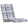 Cushions for sun lounger 2 pcs Oxford fabric in gray checkered pattern by vidaXL, Cushions for chairs and sofas - Ref: Foro24...