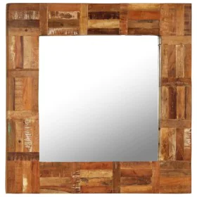 Recycled solid wood wall mirror 60x60 cm by vidaXL, Mirrors - Ref: Foro24-246417, Price: 53,71 €, Discount: %