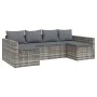 Garden furniture set 2 pieces with gray synthetic rattan cushions by vidaXL, Garden sets - Ref: Foro24-362344, Price: 363,05 ...