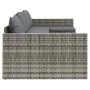 Garden furniture set 2 pieces with gray synthetic rattan cushions by vidaXL, Garden sets - Ref: Foro24-362344, Price: 363,05 ...