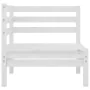 Garden corner sofas 2 pcs white solid pine wood by vidaXL, Garden sets - Ref: Foro24-806583, Price: 119,66 €, Discount: %