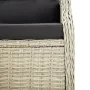 Garden bench 2 seats with light gray synthetic rattan cushions by vidaXL, garden benches - Ref: Foro24-362682, Price: 180,98 ...