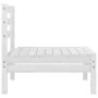 Central garden sofas 2 units white solid pine wood by vidaXL, Garden sets - Ref: Foro24-806588, Price: 106,55 €, Discount: %