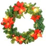 Christmas wreath with LED lights green PVC 60 cm by vidaXL, Christmas lights - Ref: Foro24-321517, Price: 23,70 €, Discount: %