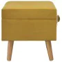 Storage stools 3 pieces mustard yellow velvet by vidaXL, Benches for halls and storage - Ref: Foro24-329255, Price: 144,75 €,...