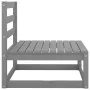 Central garden sofas 3 units gray solid pine wood by vidaXL, Garden sets - Ref: Foro24-805687, Price: 152,38 €, Discount: %