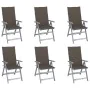 Reclining garden chairs 6 pcs solid acacia wood cushions by vidaXL, Garden chairs - Ref: Foro24-3065325, Price: 400,47 €, Dis...