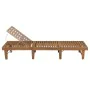 Folding sun lounger with solid acacia wood cushion. by vidaXL, Loungers - Ref: Foro24-3064165, Price: 216,13 €, Discount: %