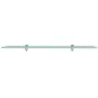 Floating shelves 2 units glass 8 mm 80x10 cm by vidaXL, Shelves and shelves - Ref: Foro24-3051499, Price: 33,78 €, Discount: %