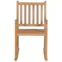 Solid teak wood rocking chair with royal blue cushion by vidaXL, Garden chairs - Ref: Foro24-3062767, Price: 160,43 €, Discou...