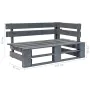 Pallet furniture 6 pieces and cushions made of gray impregnated pine wood. by vidaXL, Garden sets - Ref: Foro24-3066988, Pric...