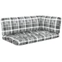 Corner garden sofa made of gray impregnated pine wood pallets by vidaXL, Modular outdoor sofas - Ref: Foro24-3066566, Price: ...