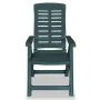 Reclining garden chairs, 4 units, green plastic by vidaXL, Garden chairs - Ref: Foro24-275069, Price: 325,13 €, Discount: %