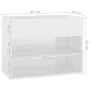 Glossy white plywood shoe bench 60x30x45cm by vidaXL, Shoe racks and shoe organizers - Ref: Foro24-808744, Price: 47,43 €, Di...