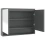 Bathroom cabinet with gray MDF mirror 80x15x60 cm by vidaXL, bathroom vanities - Ref: Foro24-331534, Price: 93,27 €, Discount: %