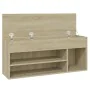 Schuhbank aus Sonoma-Eichensperrholz, 105 x 30 x 45 cm von vidaXL, Schuhregale und Schuhorganisatoren - Ref: Foro24-808759, P...