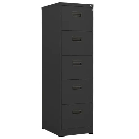 Aktenschrank aus anthrazitfarbenem Stahl, 46 x 62 x 164 cm von vidaXL, Aktenschränke - Ref: Foro24-336285, Preis: 397,04 €, R...