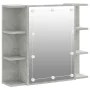 Concrete gray furniture with mirror and LED lights 70x16.5x60 cm by vidaXL, bathroom vanities - Ref: Foro24-808877, Price: 83...