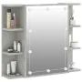 Concrete gray furniture with mirror and LED lights 70x16.5x60 cm by vidaXL, bathroom vanities - Ref: Foro24-808877, Price: 83...