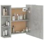 Concrete gray furniture with mirror and LED lights 70x16.5x60 cm by vidaXL, bathroom vanities - Ref: Foro24-808877, Price: 83...