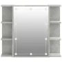 Concrete gray furniture with mirror and LED lights 70x16.5x60 cm by vidaXL, bathroom vanities - Ref: Foro24-808877, Price: 83...