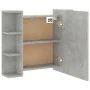 Concrete gray furniture with mirror and LED lights 70x16.5x60 cm by vidaXL, bathroom vanities - Ref: Foro24-808877, Price: 83...