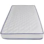 Viscoelastic bed and mattress white synthetic leather 120x200 cm by vidaXL, Beds and slatted bases - Ref: Foro24-277555, Pric...