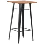 3-piece black steel high table and stools set by vidaXL, Furniture sets for kitchens and dining rooms - Ref: Foro24-276849, P...