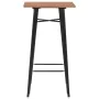 3-piece black steel high table and stools set by vidaXL, Furniture sets for kitchens and dining rooms - Ref: Foro24-276849, P...